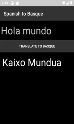 Spanish to Basque Translator android App screenshot 3